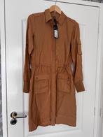 Eksept prachtig goud kleurig safari jurkje nieuw jurk XS, Bruin, Nieuw, Ophalen of Verzenden, Knielengte