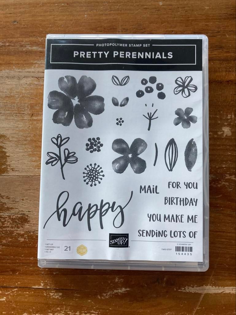 Stampin up: pretty Perennials met snijmallen, Ophalen of Verzenden, Zo goed als nieuw