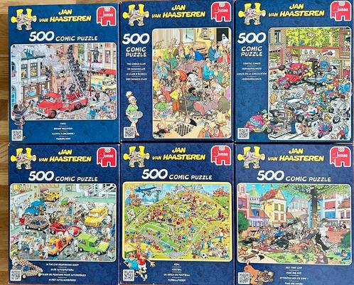 6 x puzzel 500 stuks Jan van Haasteren, Hobby en Vrije tijd, Denksport en Puzzels, Zo goed als nieuw, Ophalen of Verzenden