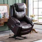Sta-Op-Stoel Massage Fauteuil Relax Stoel Verwarmd! Bruin, Huis en Inrichting, Fauteuils, Ophalen of Verzenden, Nieuw, 75 tot 100 cm