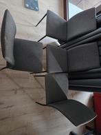 Set van 4 grijze stoelen, Ophalen of Verzenden, Zo goed als nieuw, Metaal, Vier
