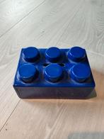 Lego Spaarpot Blauw, Verzamelen, Spaarpotten, Ophalen of Verzenden, Gebruikt, Steen, Aardewerk of Keramiek, Object of Gebouw