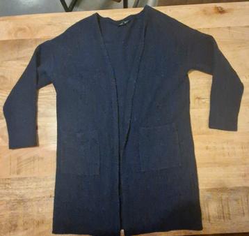 Blauw vest van 100% Merino wol - Maat M beschikbaar voor biedingen