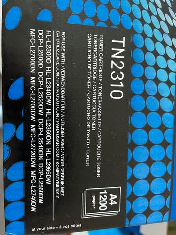 Orginele Brother printer toner  TN2310 zwart beschikbaar voor biedingen