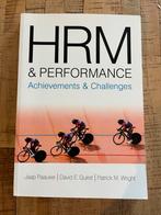 HRM & Performance - Management Boek, Ophalen of Verzenden, Zo goed als nieuw, Personeel en Organisatie