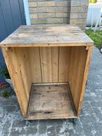 Koelkast ombouw steigerhout, Ophalen, Gebruikt, Hout
