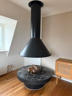 Vrijstaande openhaard met stenen blad, Ophalen, Zo goed als nieuw, Vrijstaande haard, Houthaard