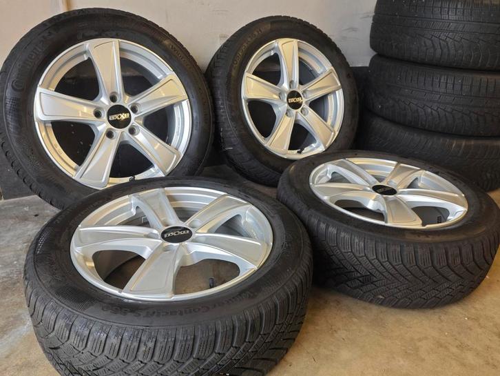 OXXO velgen 5x112 met Continental winterbanden, Auto diversen, Auto-accessoires, Ophalen
