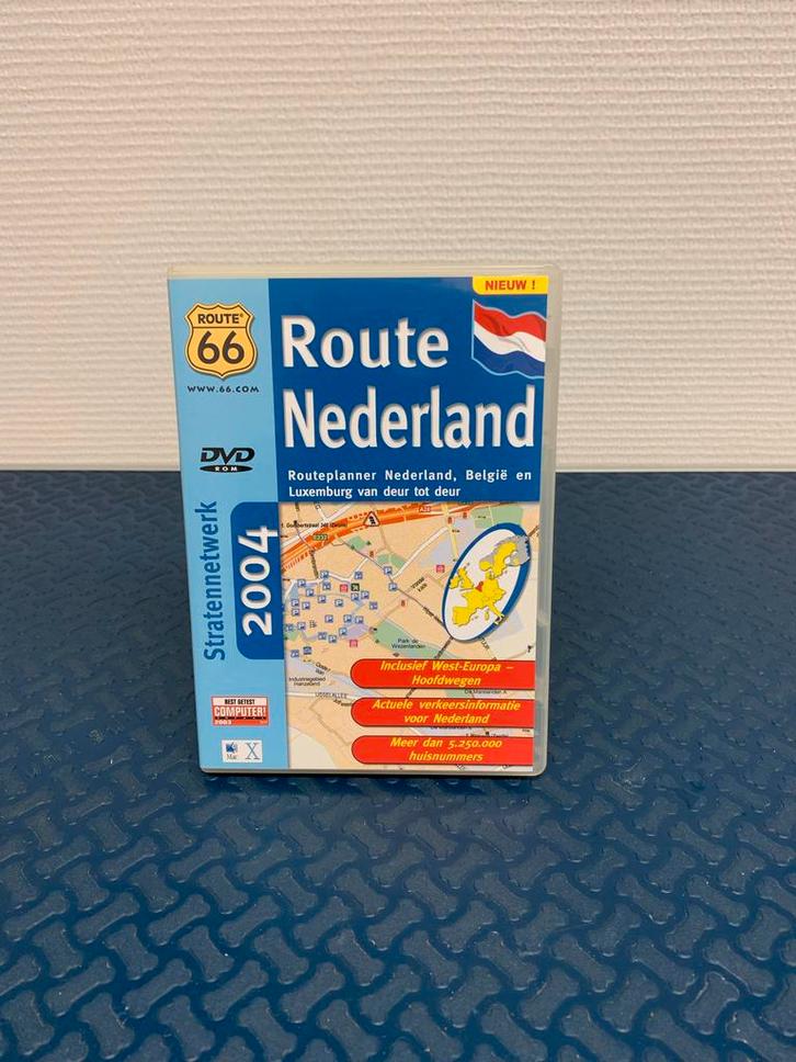 Route 66 Nederland 2004 - Stratennetwerk, Computers en Software, Navigatiesoftware, Zo goed als nieuw, Landkaarten, Nederland