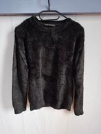 Zwarte fluffy "Expresso" dames trui. Mt.M., Maat 38/40 (M), Expresso, Zwart, Ophalen of Verzenden