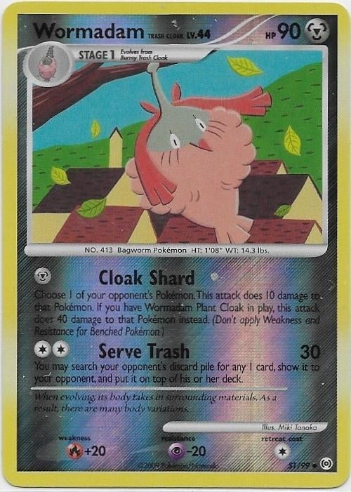 Arceus,  Wormadam [reverse] 51/99, Ophalen of Verzenden, Nieuw, Losse kaart
