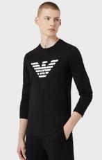 Armani T-shirt Lange Mouwen S,M,L,XL,2XL,3XL Nieuw, Kleding | Heren, T-shirts, Armani, Verzenden, Zwart, Nieuw