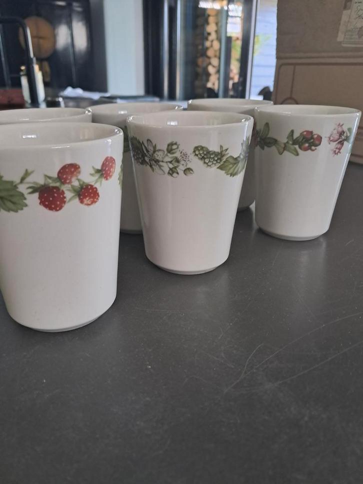 Marjolein Bastin Melkbekers 6 stuks- J&G Meakin - Nieuw!, Huis en Inrichting, Keuken | Servies, Nieuw, Kop(pen) en/of Schotel(s)