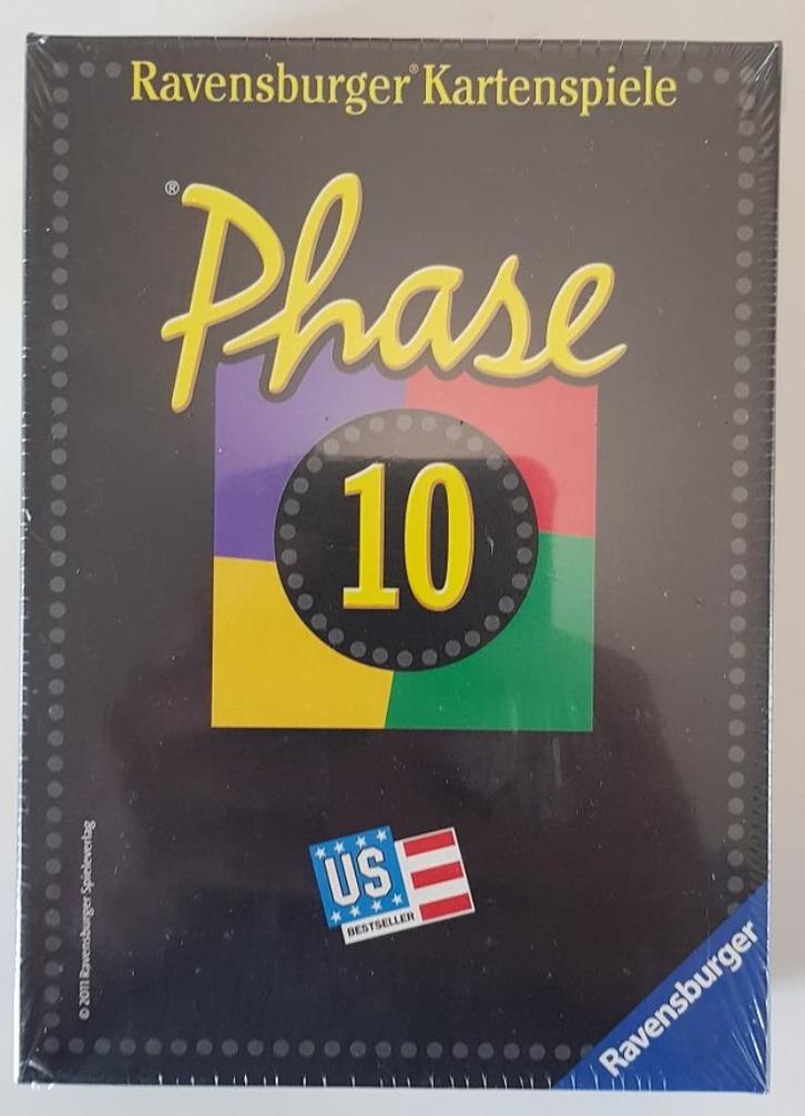 Phase 10, Hobby en Vrije tijd, Gezelschapsspellen | Kaartspellen, Nieuw, Een of twee spelers, Drie of vier spelers, Vijf spelers of meer