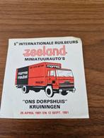 658,Sticker 5e int Ruilbeurs Zeeland Miniatuur Auto's, Verzamelen, Stickers, Ophalen of Verzenden, Zo goed als nieuw