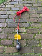 Schoorsteenveegset met gewicht en borstel, Doe-het-zelf en Verbouw, Gereedschap | Handgereedschap, Ophalen of Verzenden, Gebruikt