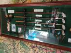 SHOWCASE DIORAMA 3D THEMA GOLF HOUT/GLAS 85X34X8 CM., Ophalen