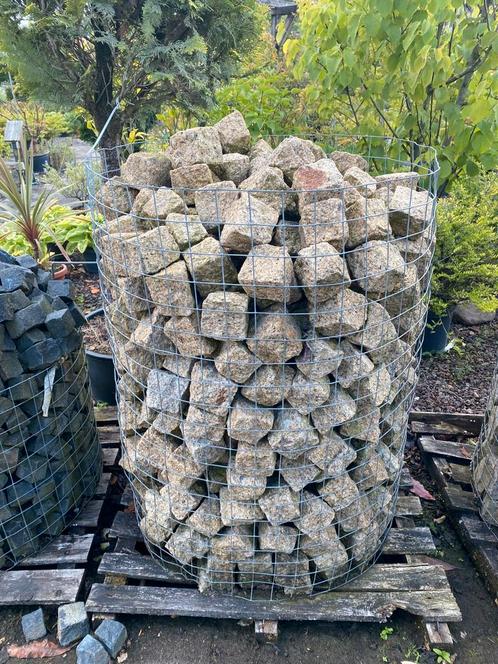 Portugese keien geel 8 x 8 cm, Tuin en Terras, Grind, Keien en Split, Overige materialen, Ophalen