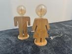 Dutch Design - Adam & Eve (lamp incl gloeilamp), Huis en Inrichting, Lampen | Tafellampen, Ophalen of Verzenden, Zo goed als nieuw