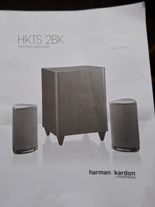 harman kardon hkts 2bk, Audio, Tv en Foto, Luidsprekers, Gebruikt, 120 watt of meer, Overige merken, Ophalen of Verzenden