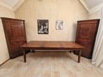 Grote massief houten eettafel (276x100cm) + 2 hoekkasten, Huis en Inrichting, Tafels | Eettafels, Ophalen, Gebruikt, 100 tot 150 cm