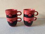 4 krijt mokken van Douwe Egberts ( met D.E. embleem ) NIEUW, Nieuw, Ophalen of Verzenden, Overige stijlen, Kop(pen) en/of Schotel(s)