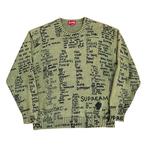 Supreme SS23 Gonz Poem Knit Sweater, Maat 48/50 (M), Ophalen of Verzenden, Zo goed als nieuw, Groen