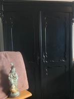 Antieje/ Vintage kledingkastje zwart, Ophalen, Gebruikt, Kast, 105 cm of meer