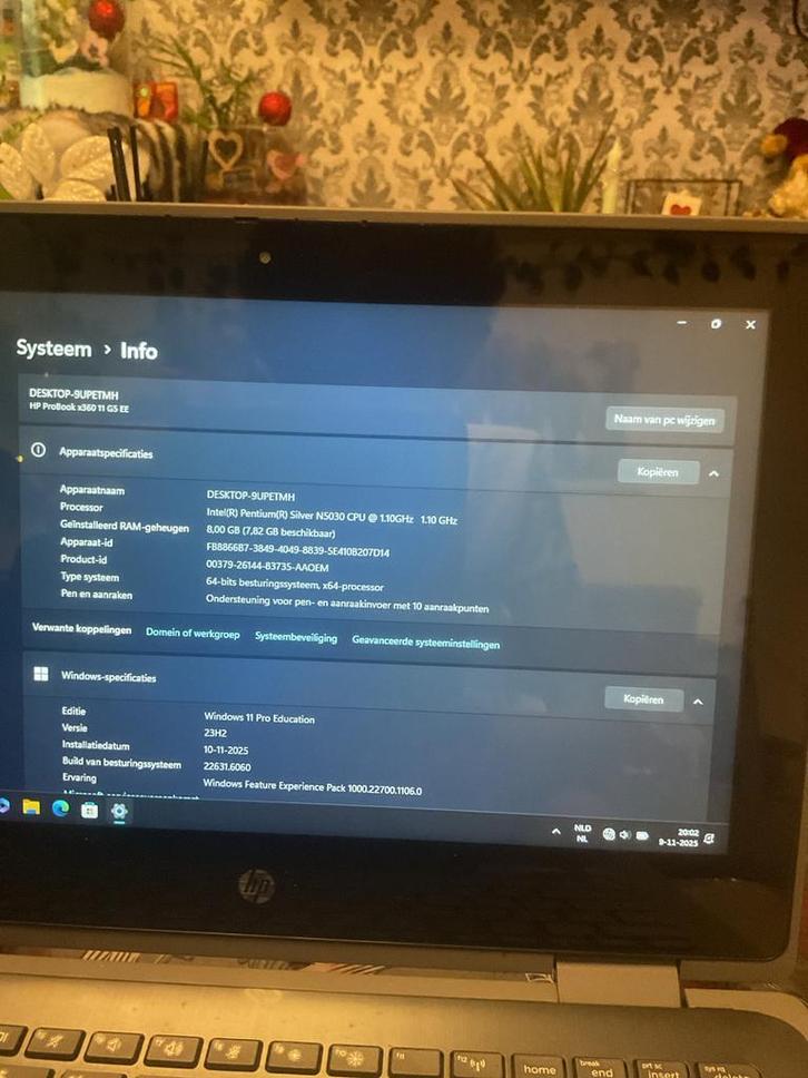 HP ProBook x360 11 G5 EE - Windows 11 Pro, Computers en Software, Windows Laptops, Gebruikt, 11 inch, SSD, Minder dan 2 Ghz, 8 GB