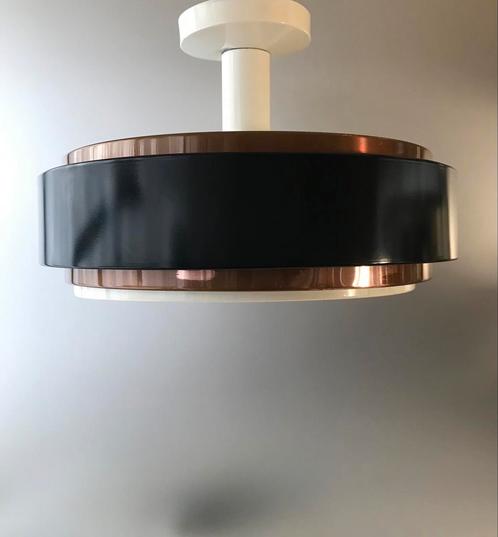 Hiemstra Evolux lamp mod. 8063 vintage silence of the lamps, Huis en Inrichting, Lampen | Plafondlampen, Gebruikt, Metaal, Ophalen of Verzenden
