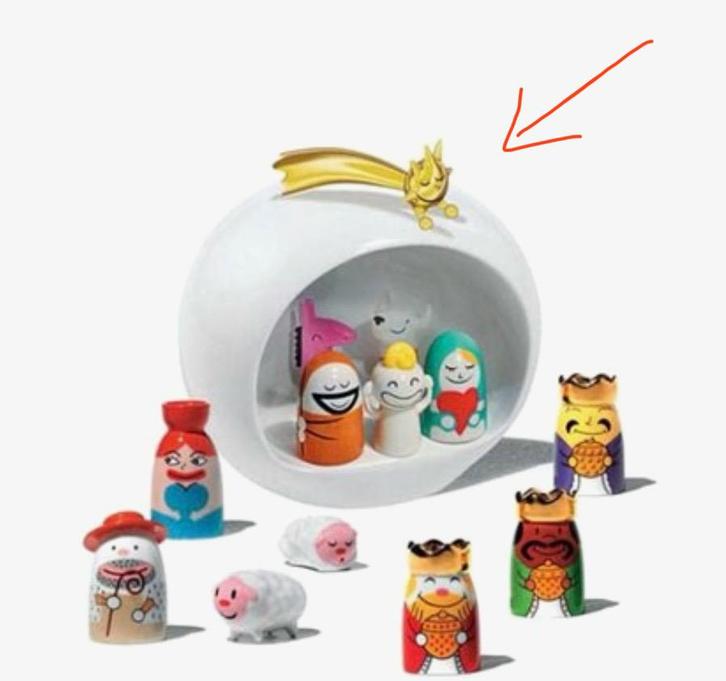 Alessi kerstster / ster Stella AMGI25 - beschadigd, Diversen, Kerst, Gebruikt, Ophalen