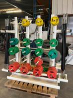 15 x bodypump bodypump set incl rek !, Sport en Fitness, Fitnessmaterialen, Ophalen, Gebruikt, 15 x, Rek