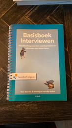 Monique van der Hulst - Basisboek Interviewen, Ophalen of Verzenden, Zo goed als nieuw, HBO, Monique van der Hulst; Ben Baarda