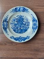 Delfts blauw wandbord,Waterschaps reorganisatie NoordHolland, Ophalen of Verzenden