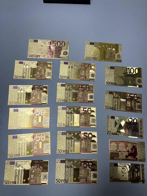 Goudkleurige eurobiljetten, Postzegels en Munten, Bankbiljetten | Europa | Eurobiljetten, Setje, 100 euro, Ophalen of Verzenden