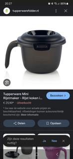 Tupperware mini rijstkoker, Ophalen of Verzenden, Nieuw, Overige typen