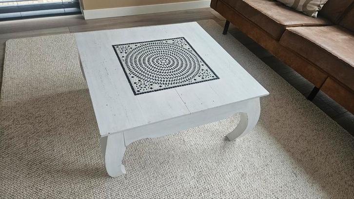 Oosterse Salontafel 80x80 cm, Huis en Inrichting, Tafels | Salontafels, Gebruikt, Minder dan 50 cm, 50 tot 100 cm, 50 tot 100 cm