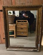 Prachtige antieke spiegel met gouden lijst afm 79x98 cm, Ophalen of Verzenden, Rechthoekig, 50 tot 100 cm, Minder dan 100 cm