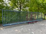 Elektrisch bediende Schuifpoort 6 meter 2 meter hoog, Ophalen, Gebruikt, Schuifpoort, 200 cm of meer