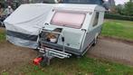 Compacte Kip caravan met hefdak, Caravans en Kamperen, Standaardzit, 75 kg, Kip, Omvormbare zithoek