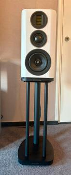 Wharfedale EVO 4.2 Speakers met originele Stands, Audio, Tv en Foto, Luidsprekers, Gebruikt, 60 tot 120 watt, Front, Rear of Stereo speakers