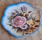 Bord melamine bloempatroon wanddeco borrelen vintage 2 stuks, Antiek en Kunst, Ophalen of Verzenden
