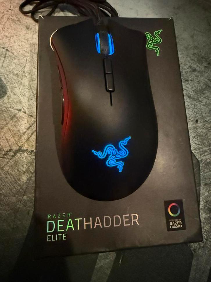 Razer DeathAdder Elite, Computers en Software, Muizen, Nieuw, Rechtshandig, Ophalen of Verzenden