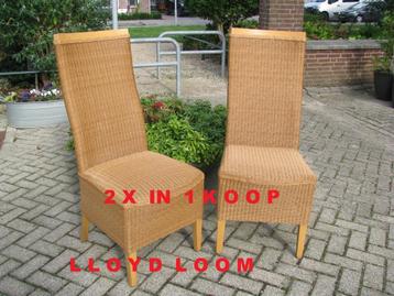 € 45 voor deze 2 x PRIMA Lloyd Loom stoel in 1 koop  beschikbaar voor biedingen