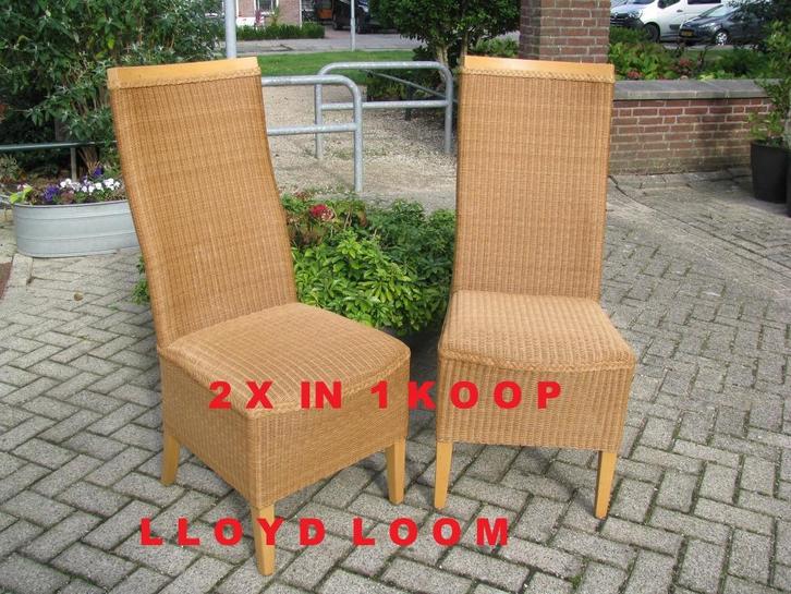 € 45 voor deze 2 x PRIMA Lloyd Loom stoelen in 1 koop, Huis en Inrichting, Stoelen, Twee, Hout, Riet of Rotan, Overige kleuren