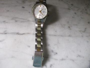 mj/PULSAR/horloge/quartz/staal met datum/water resistant beschikbaar voor biedingen