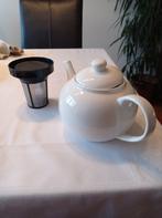 Theepot met zeef, Ophalen of Verzenden, Gebruikt, Overige stijlen, Overige typen