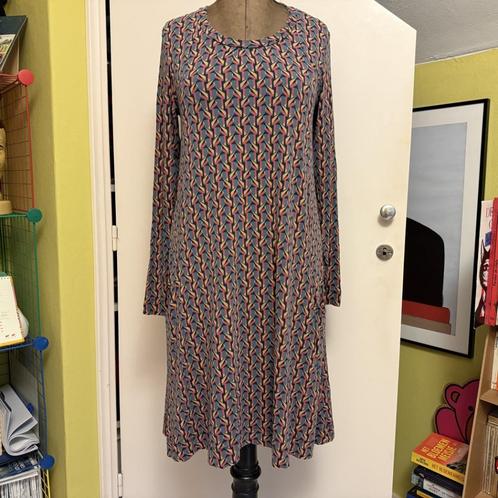 Zilch kleurrijke jurk Mt M=38 én 40 IZGS!, Kleding | Dames, Jurken, Zo goed als nieuw, Maat 38/40 (M), Blauw, Knielengte, Verzenden