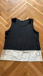 Vanilia zijde top zwart creme 44, Kleding | Dames, Vanilia, Zwart, Maat 42/44 (L), Ophalen of Verzenden