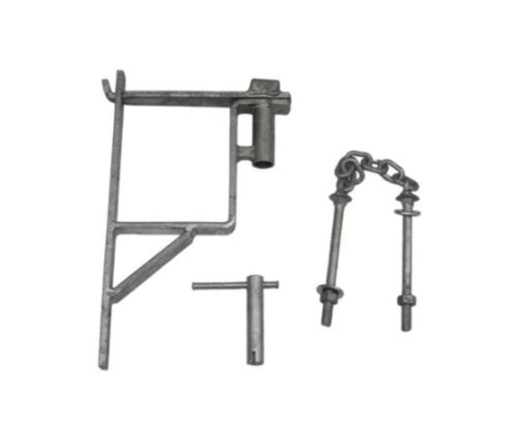 Nieuw: Slagboomsluiting met pen - 360x205mm verzinkt, Tuin en Terras, Palen, Balken en Planken, Nieuw, Verzenden